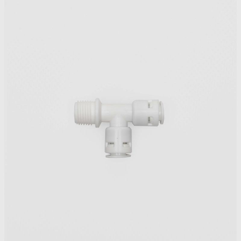 Фітінг трійник 1/4"зовнішня різьба -1/4"трубка-1/4"трубка 