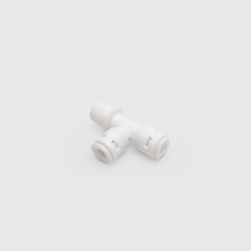 Фітінг трійник 1/4"зовнішня різьба -1/4"трубка-1/4"трубка 