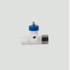 Врізка пластикова 3/8"-1/4"-3/8" з краном