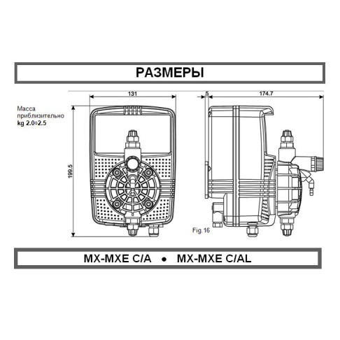 FWT MX 2.5-15 C/A Дозуючий насос